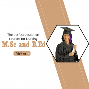 Nursing Education Courses MSC And BEd Flyer For Instagram