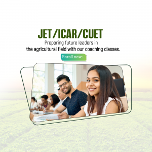 JET ICAR CUET Agricultural Coaching Classes Artwork For Twitter