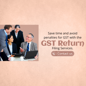 GST Return Filing Services Flyer For Threads