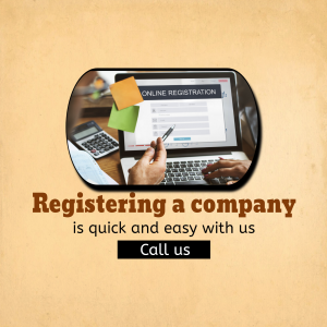 Online Company Registration Services Promotional Banner For WhatsApp