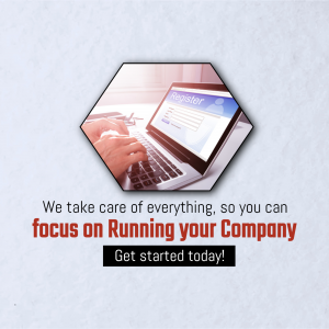Professional Business Registration Services Template For LinkedIn