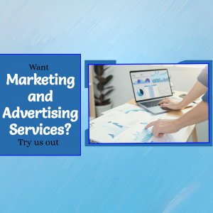 Marketing And Advertising Services Promotional Banner Branding Post For LinkedIn