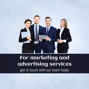 Marketing And Advertising Services Professional Team Advertisement For Telegram