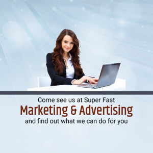 Super Fast Marketing And Advertising Services Poster For Google Business Profile