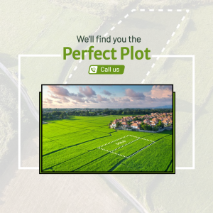 Real Estate Perfect Plot Investment Banner For Instagram