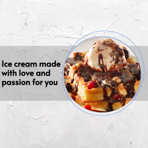 Ice Cream Waffle Delight Flyer For Google Business Profile