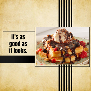 Delicious Waffle Dessert Post Promotional Banner For Twitter
