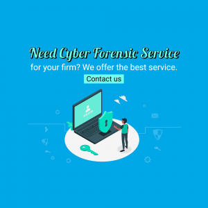 Professional Cyber Forensic Service Advertisement Banner For Pinterest