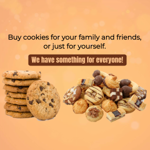 Delicious Assorted Cookies Advertisement Artwork For Twitter