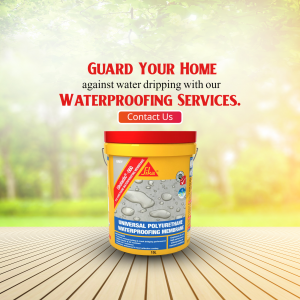 Sika Waterproofing Services Promotion Business Poster For Instagram
