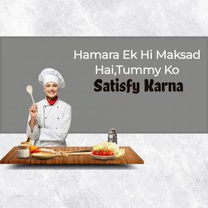 Chef Cooking Social Media Post Poster For Twitter