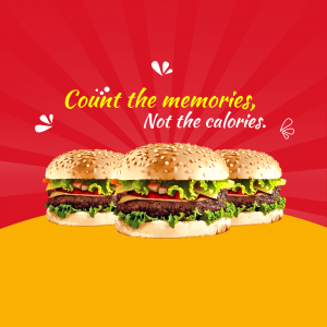 Count The Memories, Not The Calories Design For Instagram