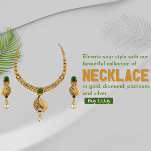 Elegant Traditional Necklace Jewelry Set Design For Facebook