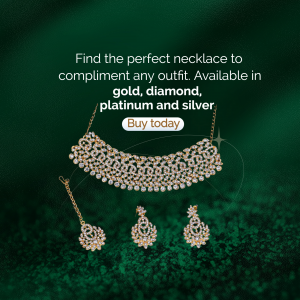 Elegant Jewelry Set Advertisement Branding Post For Instagram