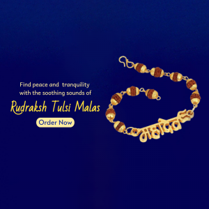 Mahadev Rudraksha Bracelet Image For LinkedIn