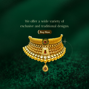 Traditional Indian Gold Choker Necklace Artwork For Threads