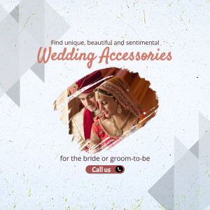 Wedding Accessories For Bride And Groom Promotional Banner For Twitter