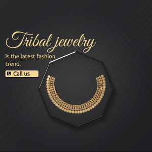 Tribal Jewelry Fashion Trend Advertisement Design For Pinterest