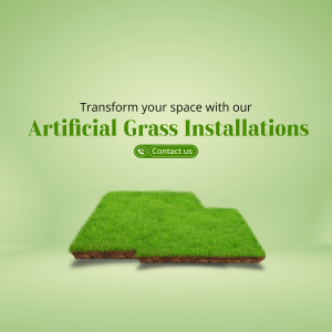 Artificial Grass Installation Services Creative Design For Instagram
