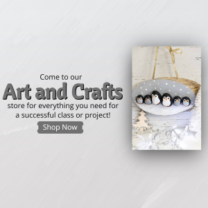Art And Crafts Supplies Store Flyer For Telegram