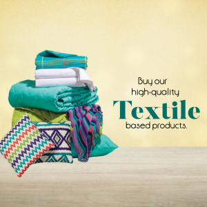 High-Quality Textile Products Advertising Design For Google Business Profile
