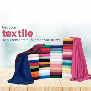 Textile Fabric Store Promotion Business Poster For Instagram