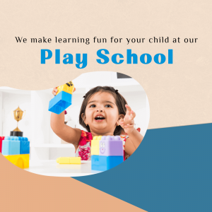 Play School Education Flyer For Telegram