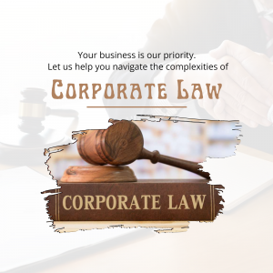 Corporate Law Legal Services Flyer For WhatsApp