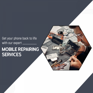 Professional Mobile Repair Services Business Poster For Facebook