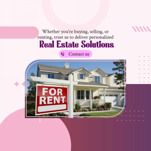 Real Estate Rental And Sales Services Creative Design For WhatsApp