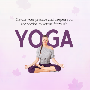 Elevate Your Yoga Practice Branding Post For Telegram