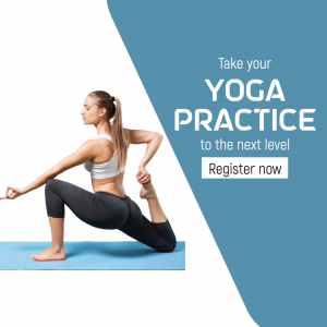 Yoga Practice Registration Social Media Post For Google Business Profile