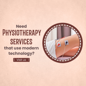 Modern Physiotherapy Services Promotion Graphic For Facebook