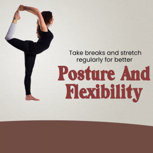 Yoga Practice For Better Posture And Flexibility Flyer For Twitter