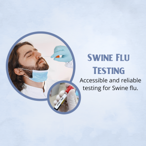 Swine Flu Testing Services Business Poster For WhatsApp
