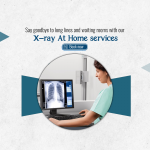 Convenient X-ray At Home Services Branding Post For LinkedIn