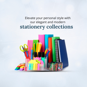 Elegant And Modern Stationery Collection Business Poster For Pinterest