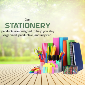 Stationery Products For Productivity Artwork For WhatsApp