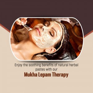 Ayurvedic Mukha Lepam Facial Therapy Image For Google Business Profile