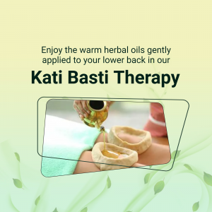 Kati Basti Ayurvedic Therapy Banner For Telegram
