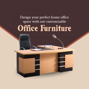 Customizable Home Office Furniture Design Poster For Threads