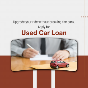 Apply For Used Car Loan Social Media Post For Telegram
