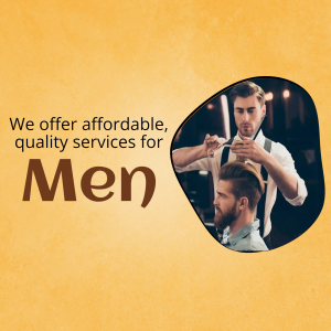 Professional Men's Grooming Services Marketing Image For LinkedIn