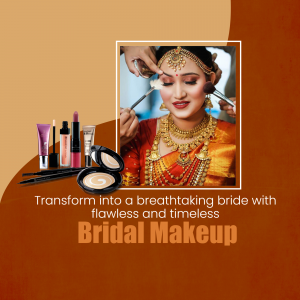 Bridal Makeup Services Template For Facebook