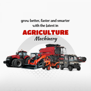 Modern Agriculture Machinery For Efficient Farming Artwork For Instagram