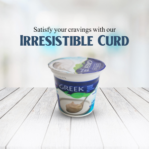 Irresistible Greek Curd Advertisement Design For Facebook