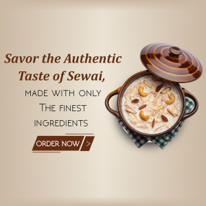 Authentic Sewai Dessert Promotion Branding Post For X