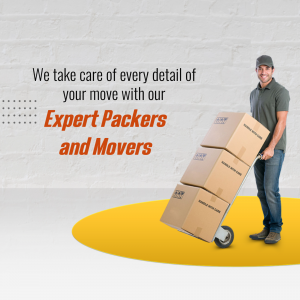 Expert Packers And Movers Service Artwork For WhatsApp