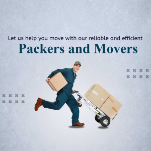 Professional Packers And Movers Service Template For Facebook