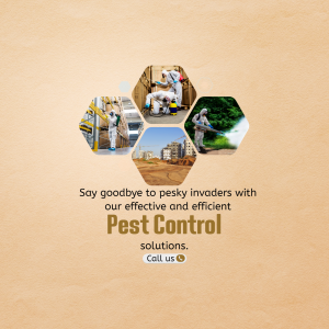 Professional Pest Control Services Flyer For Twitter